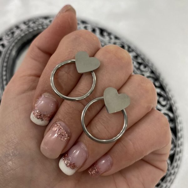 argollas corazon diseño