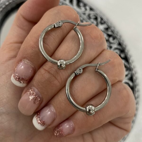 argollas con bolita