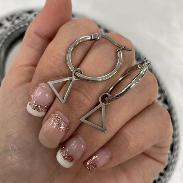 argollas con dije diseño