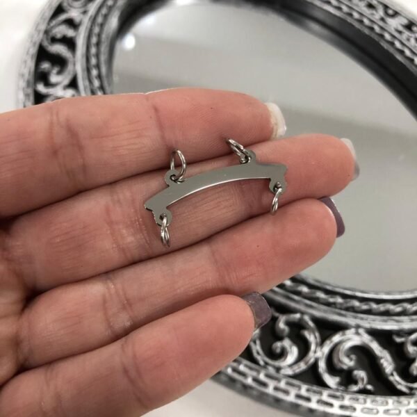 percha para 2 nenitos c/ aplique