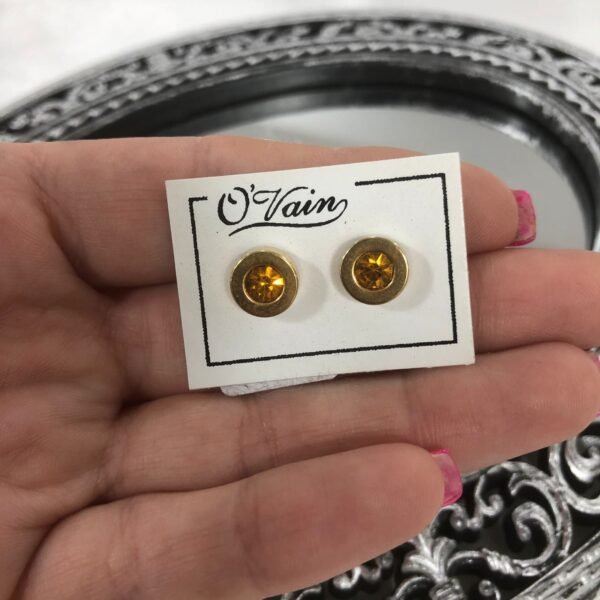 Aros Dorado Grifa ambar