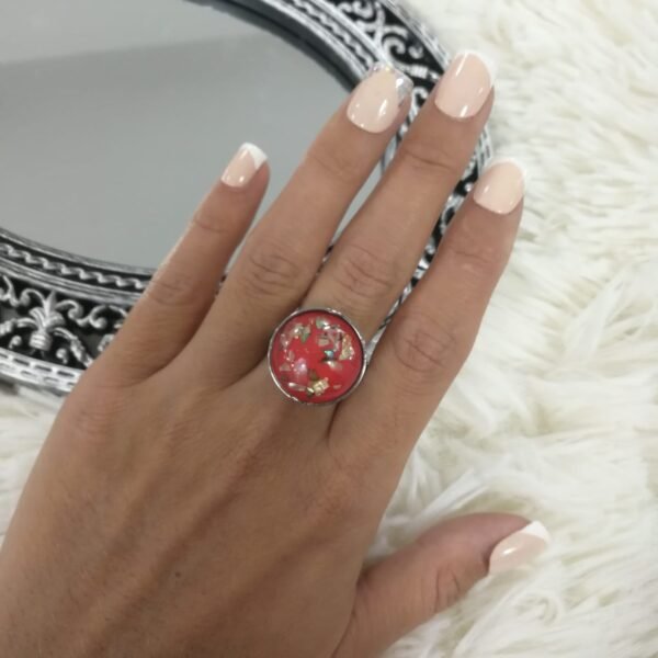 anillo color redondo nacar - Image 4