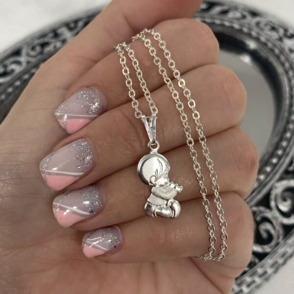a conjunto abi 42 con cadena acero blanco de regalo