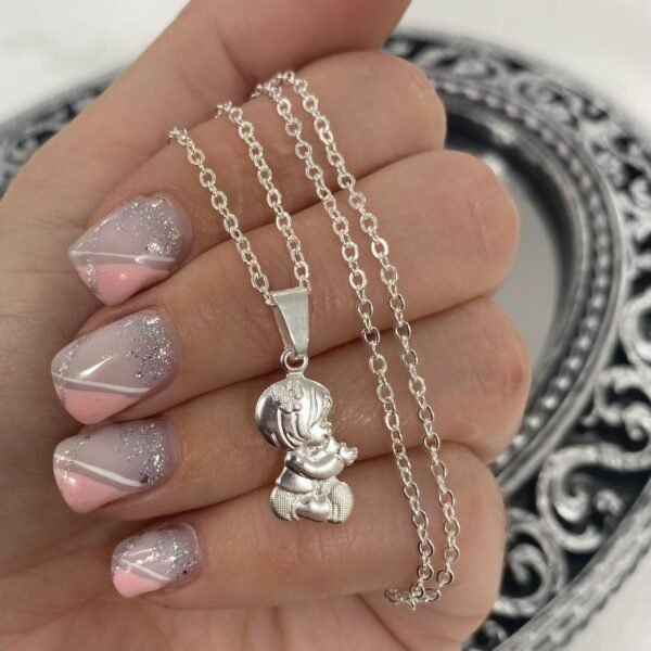 a conjunto abi 41 con cadena acero blanco de regalo