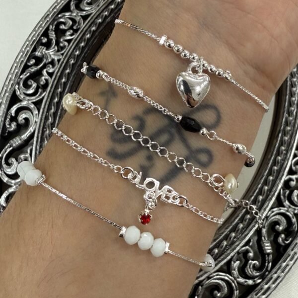 kit x 5 pulseras modelo 5