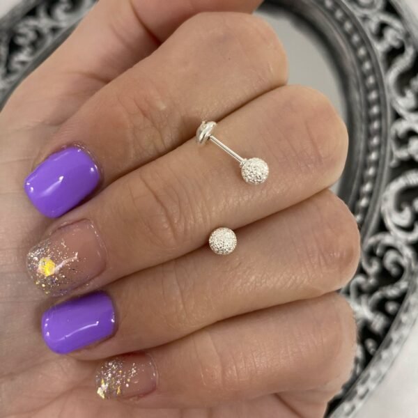 Aros Abridores Bolita facetada chica
