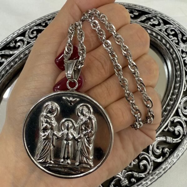 D conjunto medalla religiosa inflado grande a.q