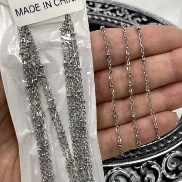 a kit x 5 cadenas forcet con bolitas x 45cm