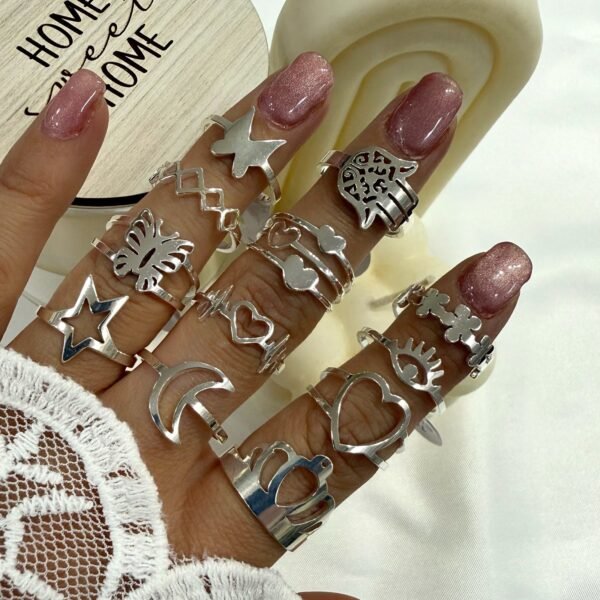 a a kit x 12 anillos surtidos talles variados modelo 13