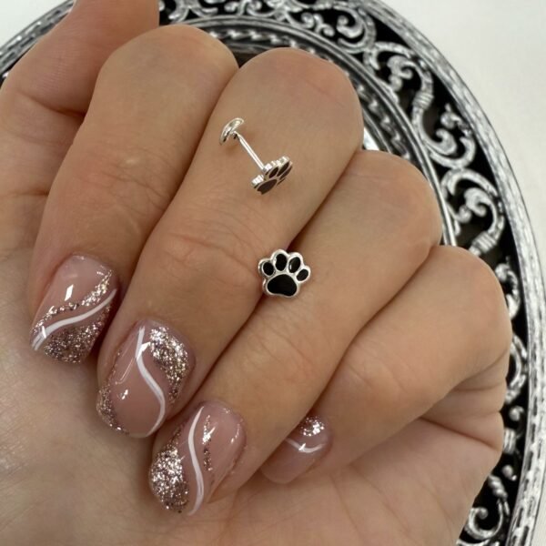 aros abridores huellita esm negro/rosa/celeste