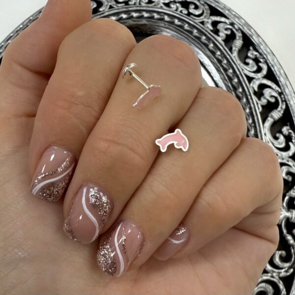 aros abridores delfin esmaltado