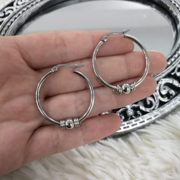 aros argollas hindu bolas medianas