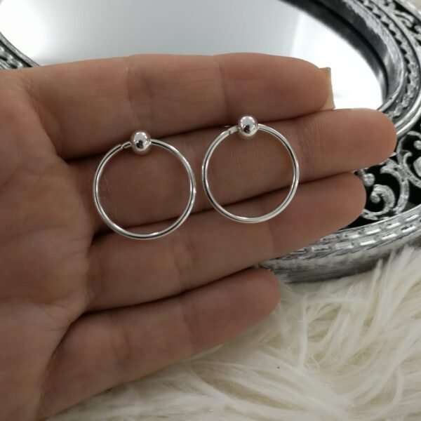 Aros pasantes Bead con detalle