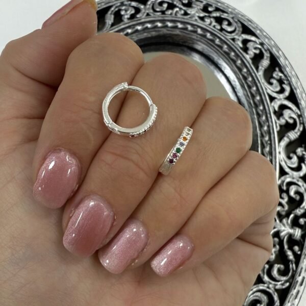 a argollas huggies microzirconia 12