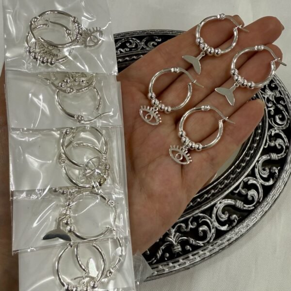 a a blister kit a x 6 pares argollas diseño 40