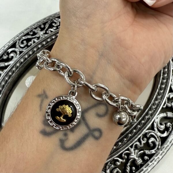 Pulsera con dijes 18 (arbol vida 3 dijes)