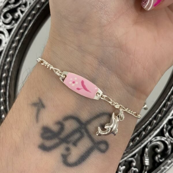 Pulsera identificacion 4 c/dije