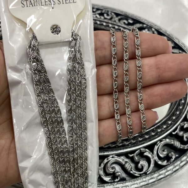 a kit x 5 cadenas caracol x 45cm