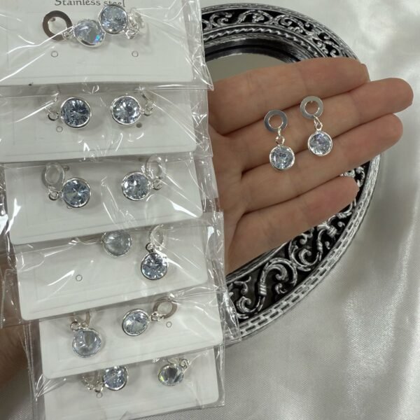 a a blister kit a x 6 pares argollas diseño 6 a.b