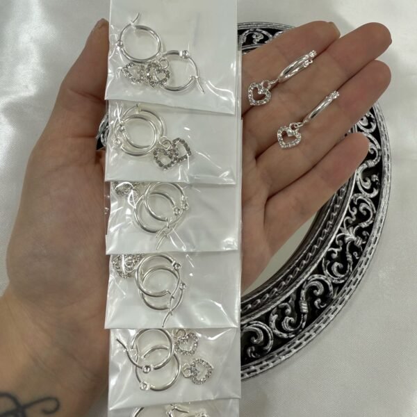 a a blister kit a x 6 pares argollas diseño 14 a.b