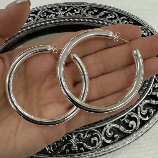aros argollas clasicas infladas XL 5.5cm PF