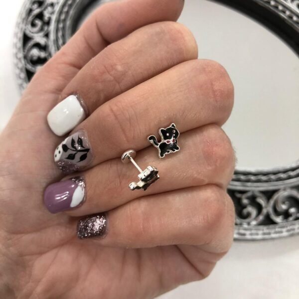 aros abridores gatito esmaltado