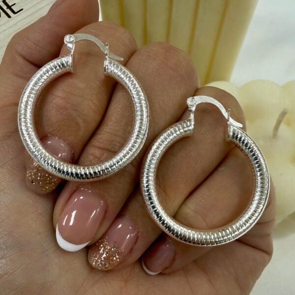 A Argollas cubanas infladas 3cm mod 1