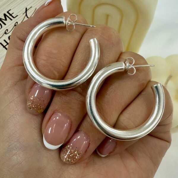 A Argollas cubanas infladas 3cm mod 7