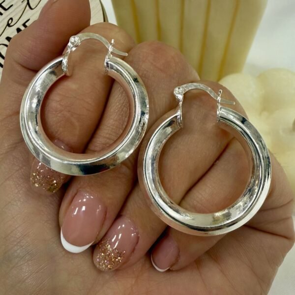 A Argollas cubanas infladas 3cm mod 3